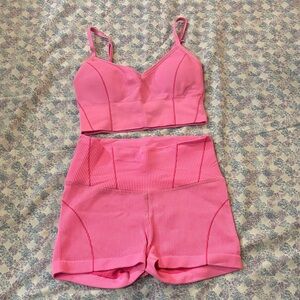 Aerie Active Two Piece Set Pink